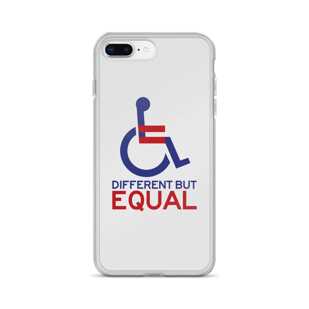 Different but Equal (Disability Equality Logo) iPhone Case