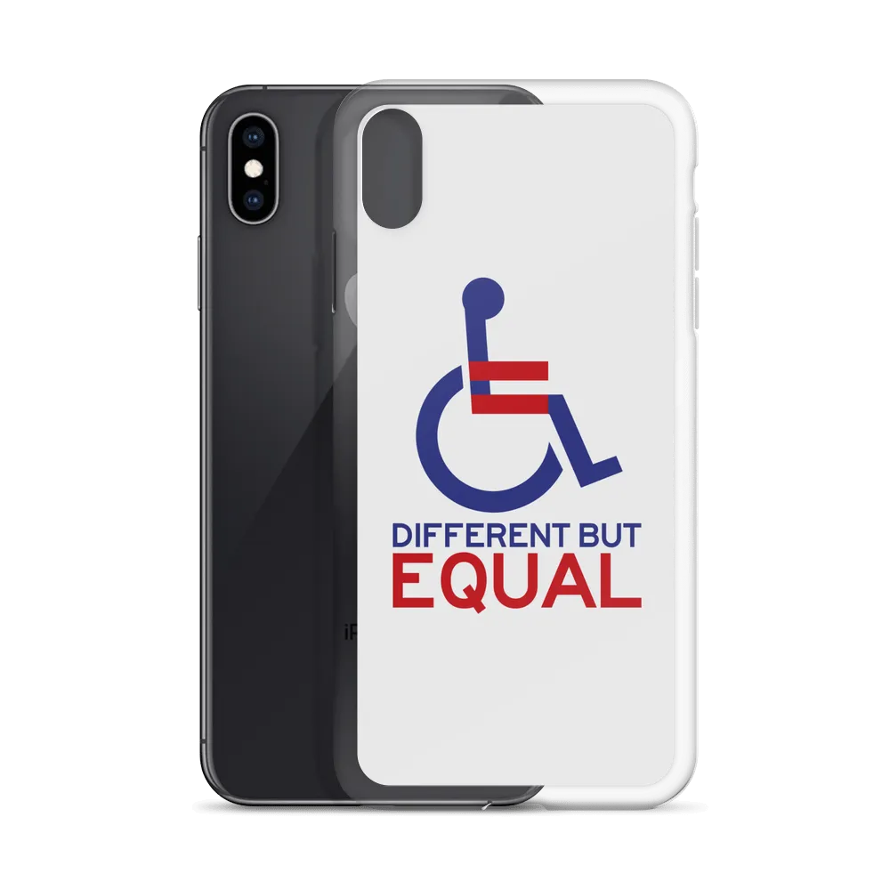 Different but Equal (Disability Equality Logo) iPhone Case