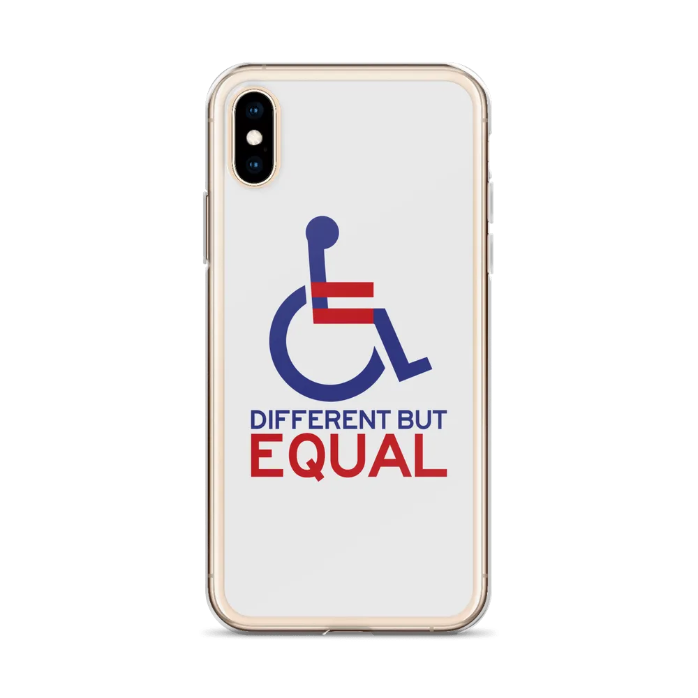 Different but Equal (Disability Equality Logo) iPhone Case