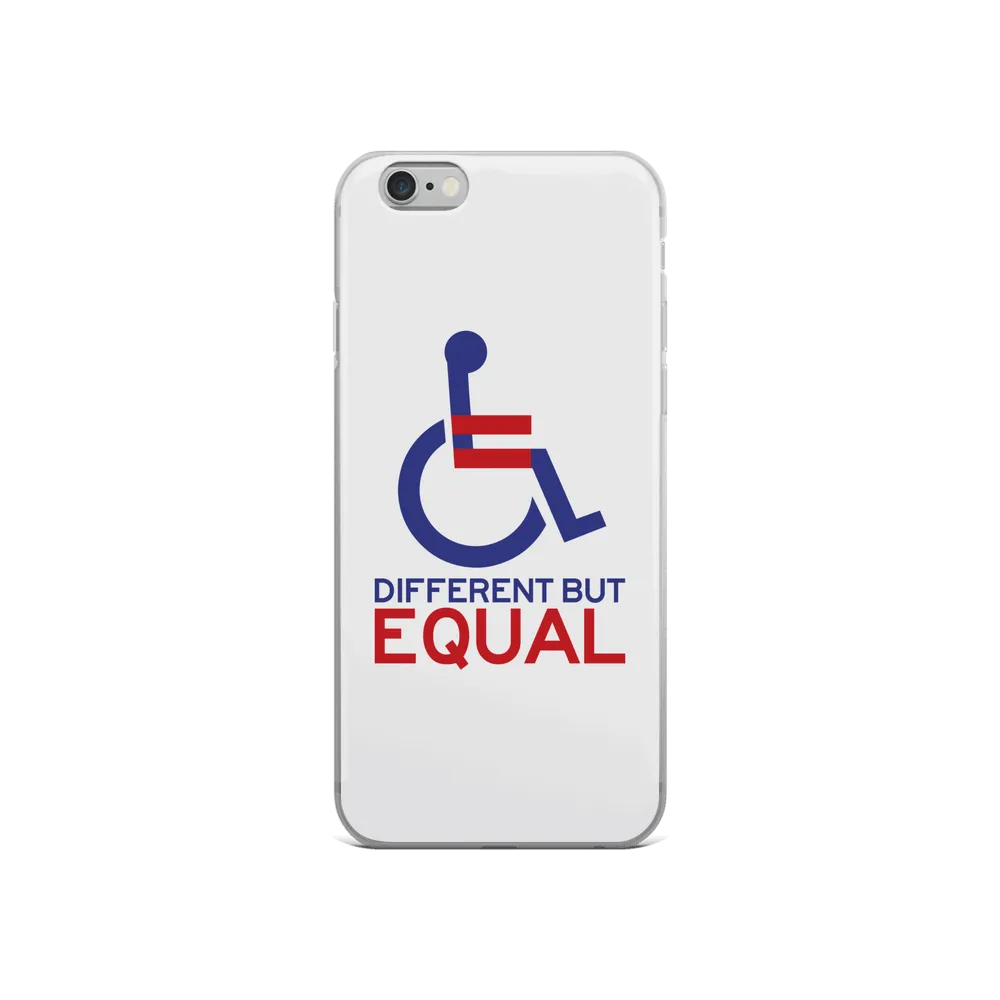 Different but Equal (Disability Equality Logo) iPhone Case