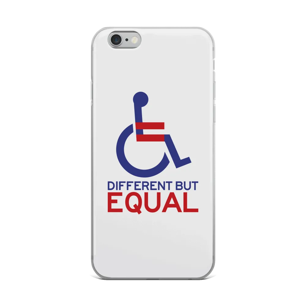Different but Equal (Disability Equality Logo) iPhone Case