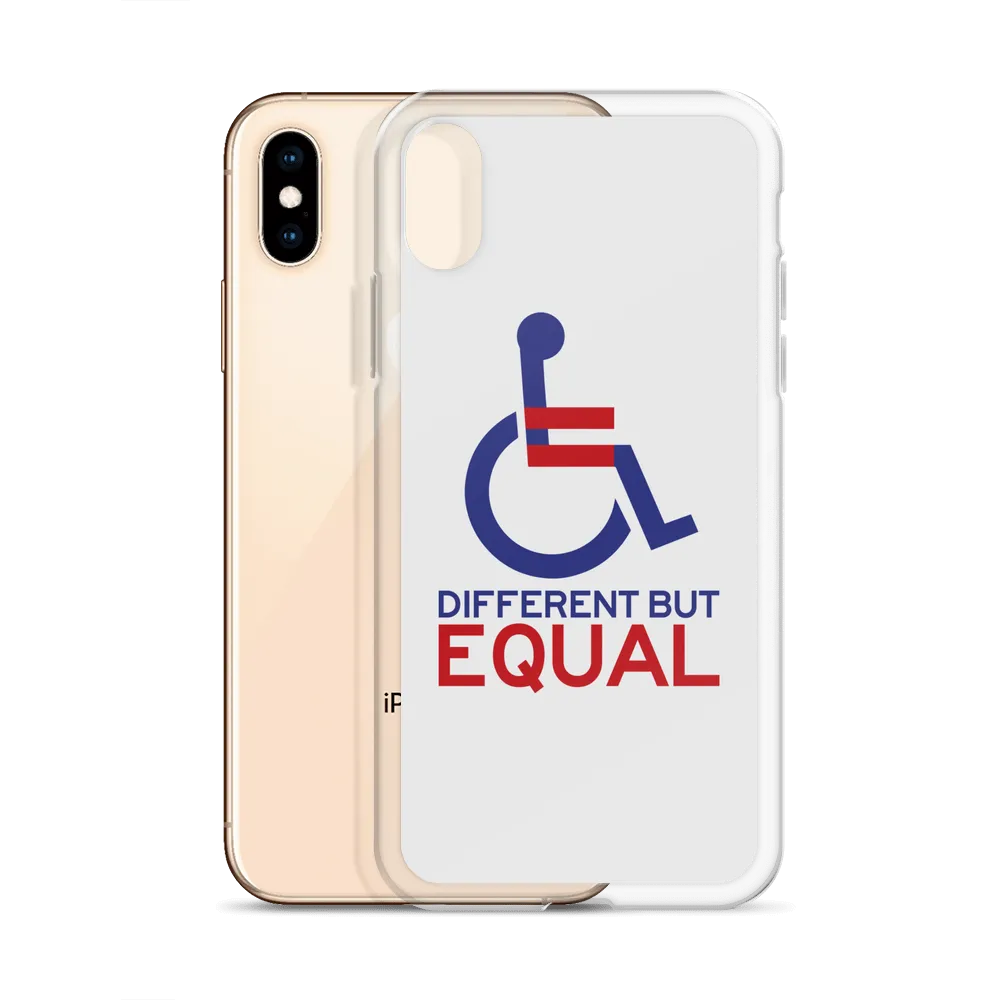 Different but Equal (Disability Equality Logo) iPhone Case