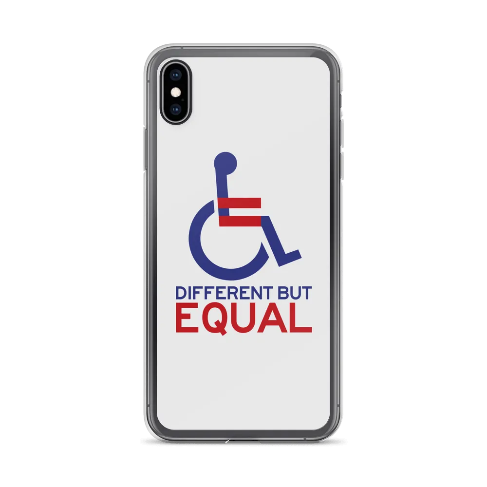 Different but Equal (Disability Equality Logo) iPhone Case