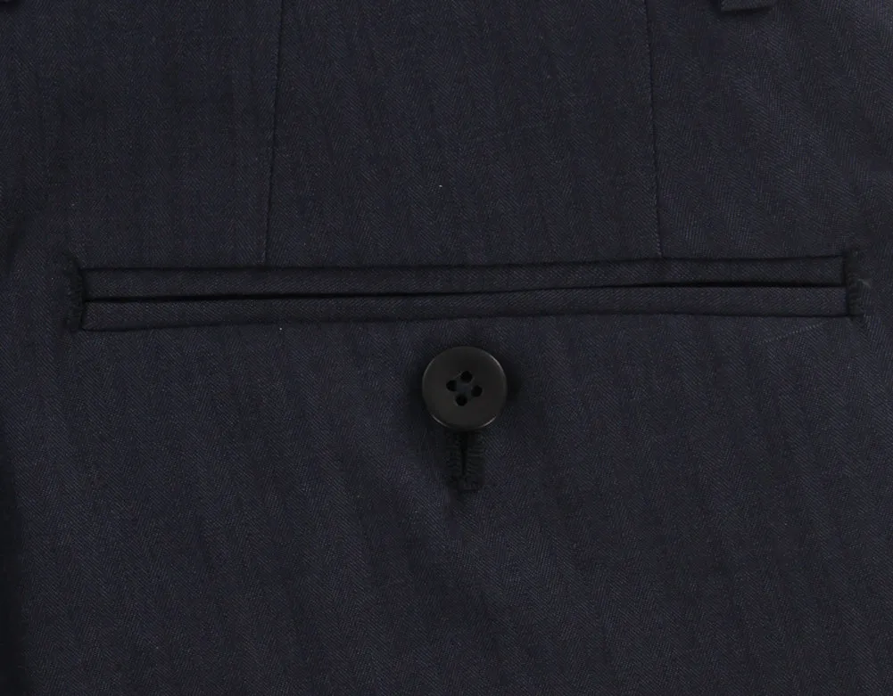 Donnanna Navy Blue Pants - 30 US / 46 EU