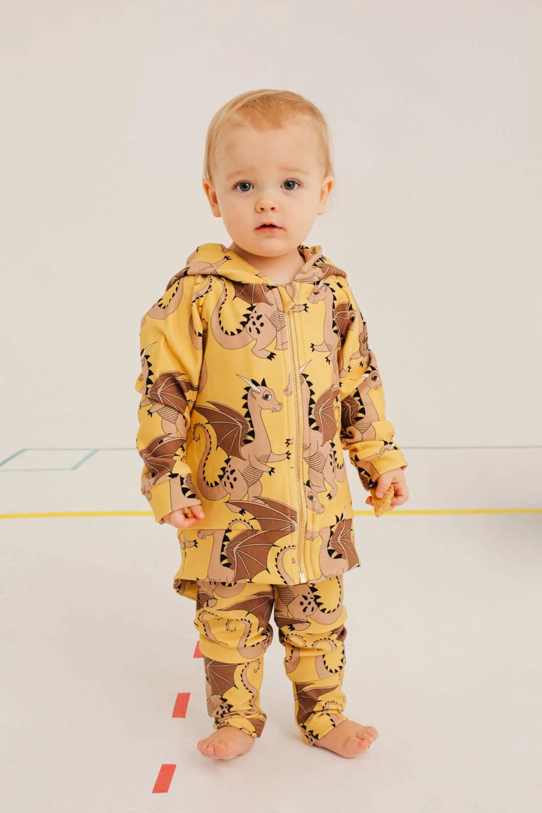Dragon Yellow Leggings - LAST ONE 5-6 years