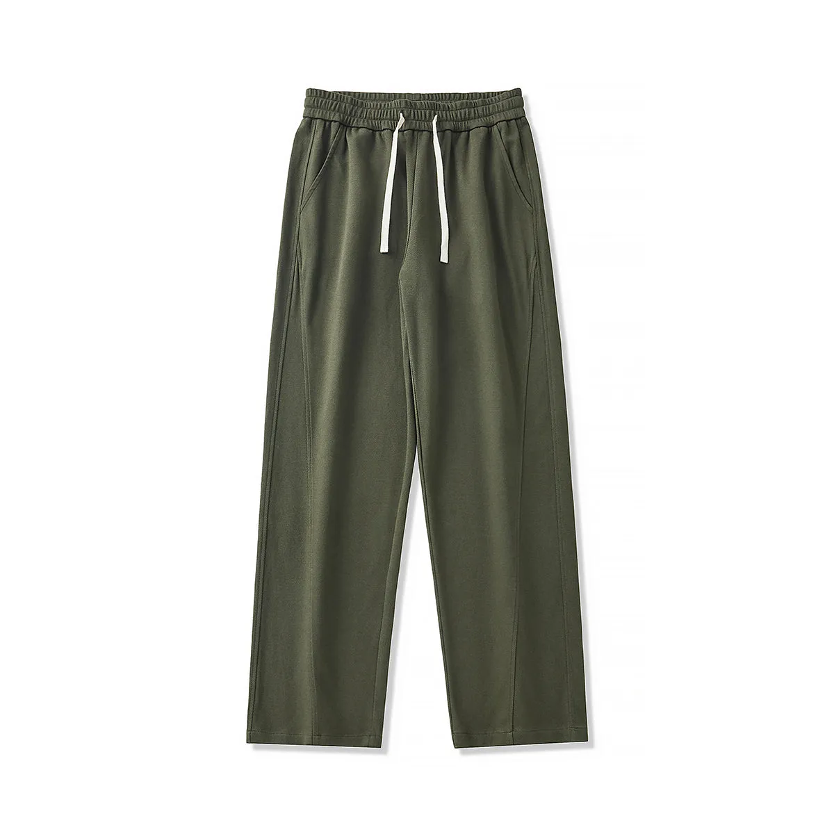 Drawstring Front Seam Relaxed Jogger