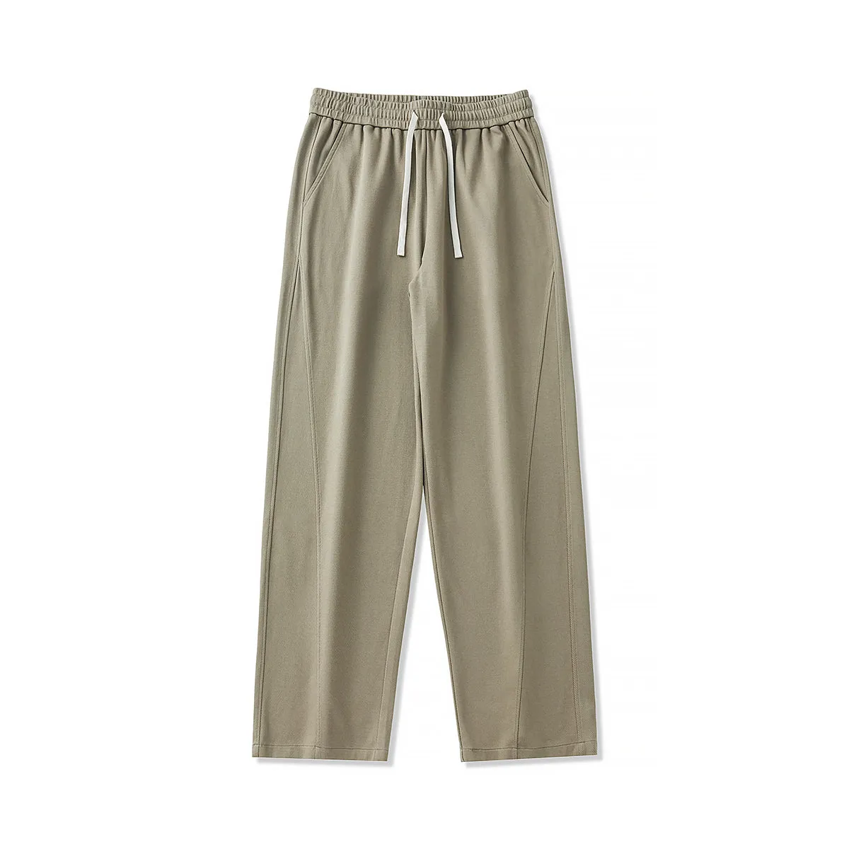 Drawstring Front Seam Relaxed Jogger