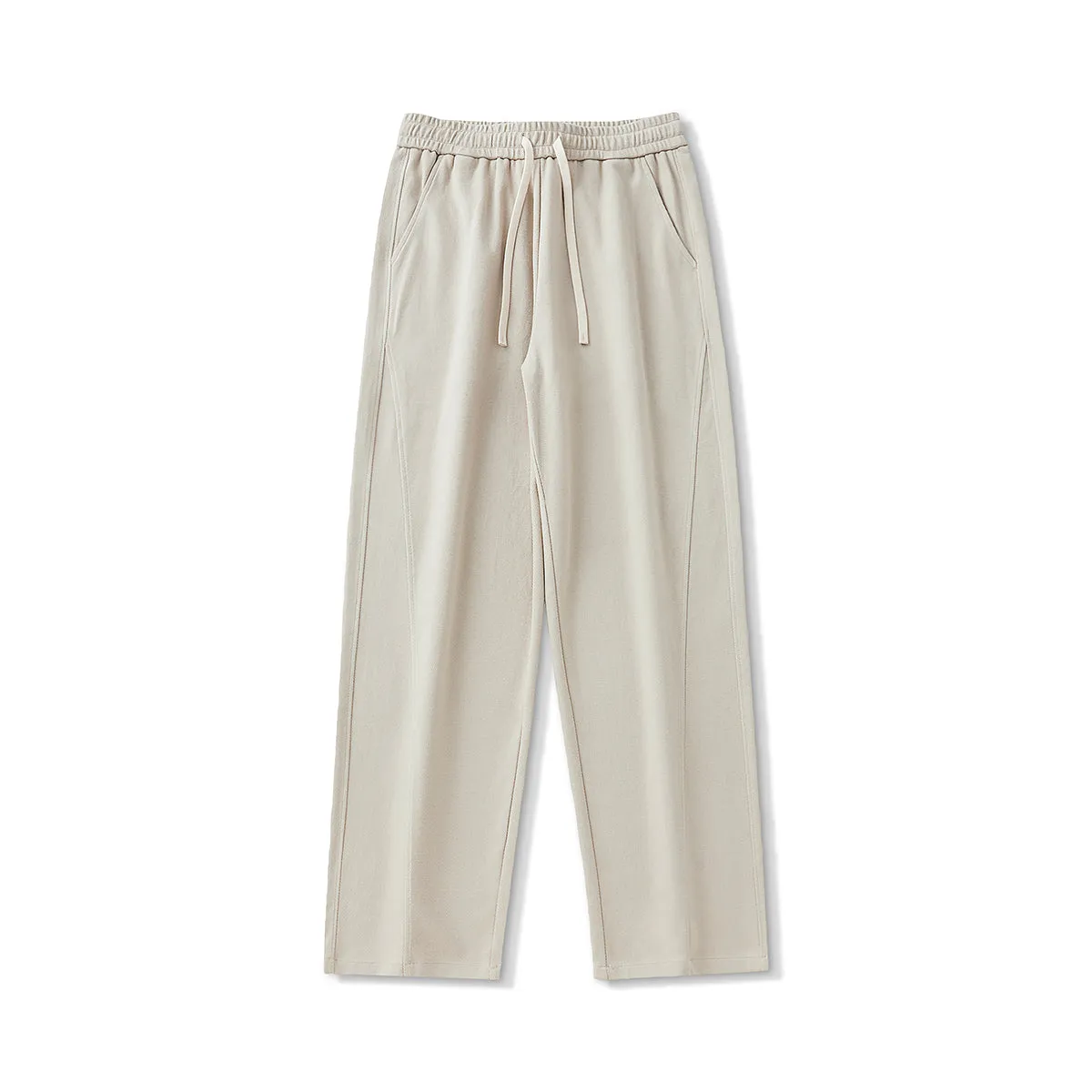 Drawstring Front Seam Relaxed Jogger