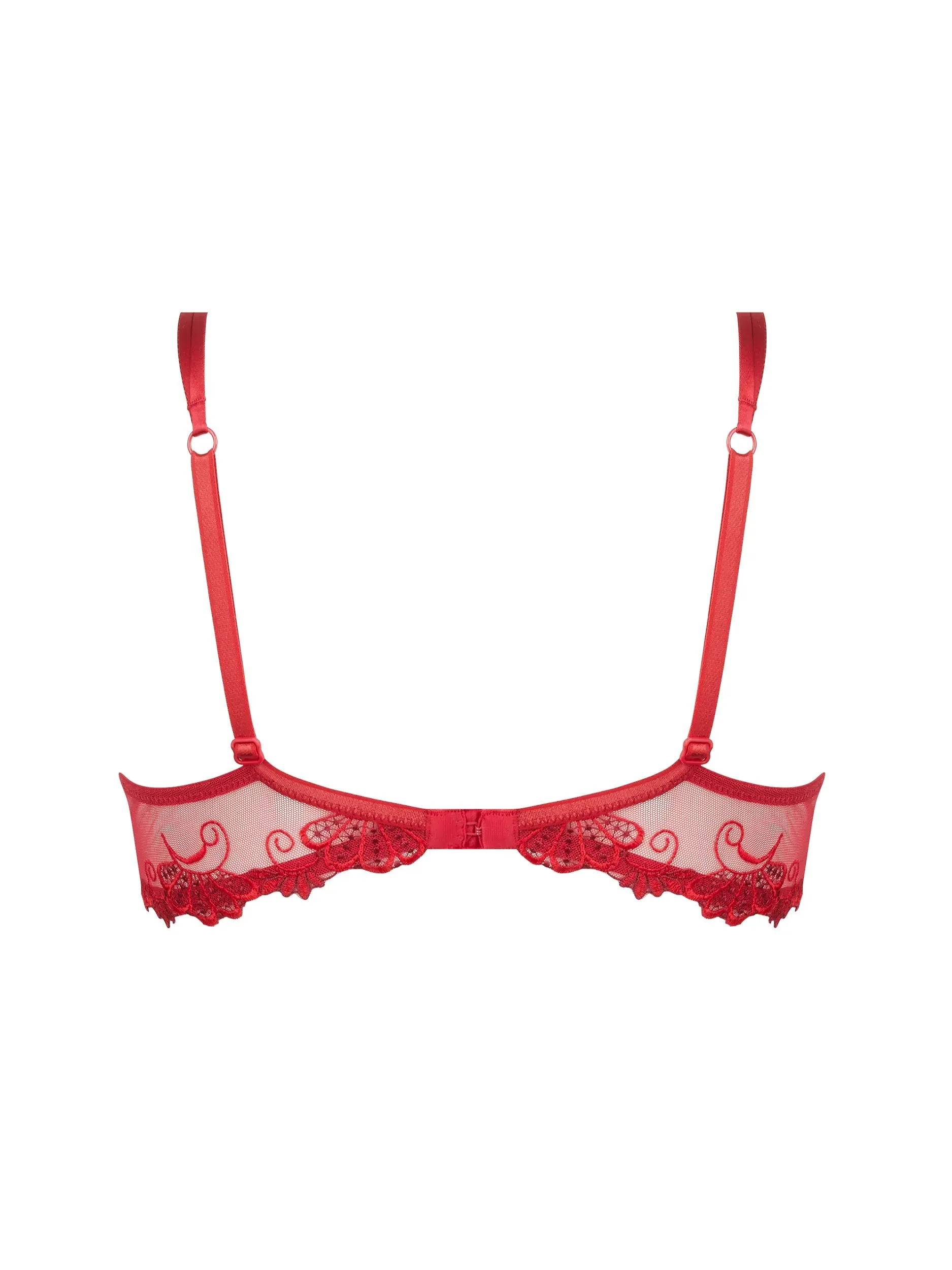 Dressing Floral Full Cup Bra In Red - Lise Charmel