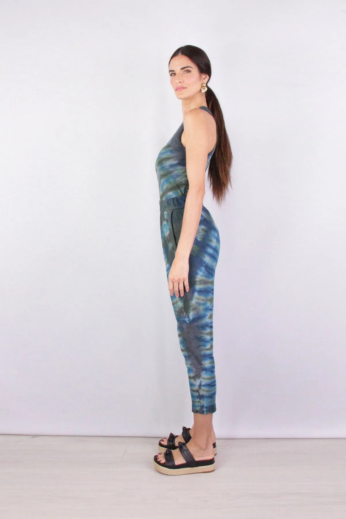 Easy Pant in Moss Aqua