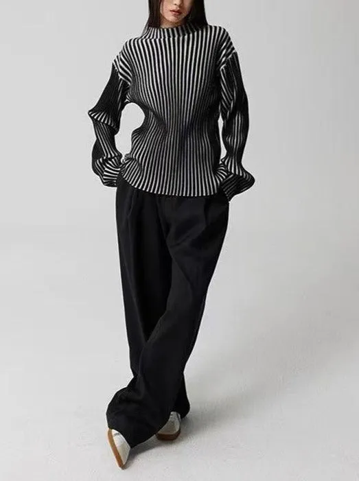 Elisa – Elegant Turtleneck Knit Sweater for Women