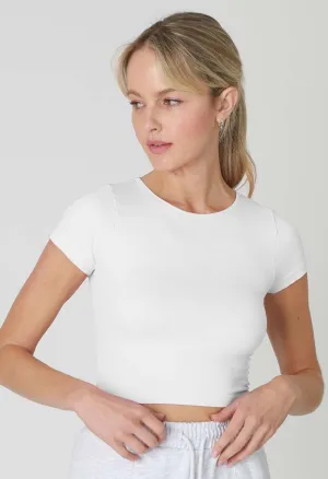Emma Baby Tee-White