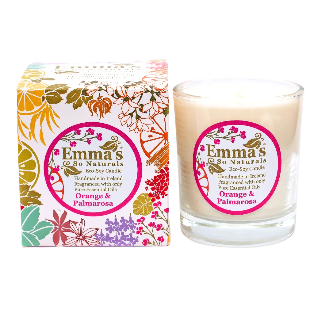 Emma's So Natural - Orange & Palmarosa Eco-soy Candle