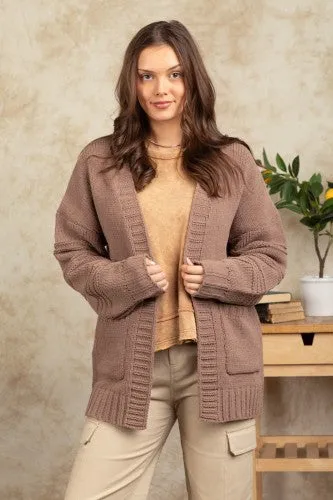 Exposed Seam Super Soft Woven Sweater