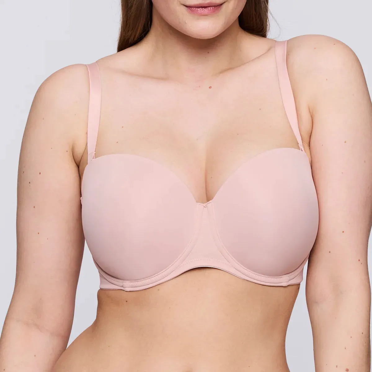 Figuras Padded Bra Strapless In Powder Rose - PrimaDonna