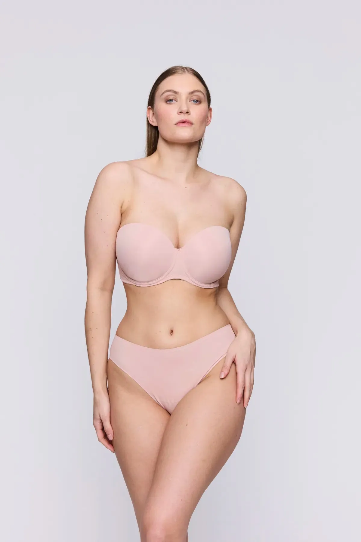 Figuras Padded Bra Strapless In Powder Rose - PrimaDonna