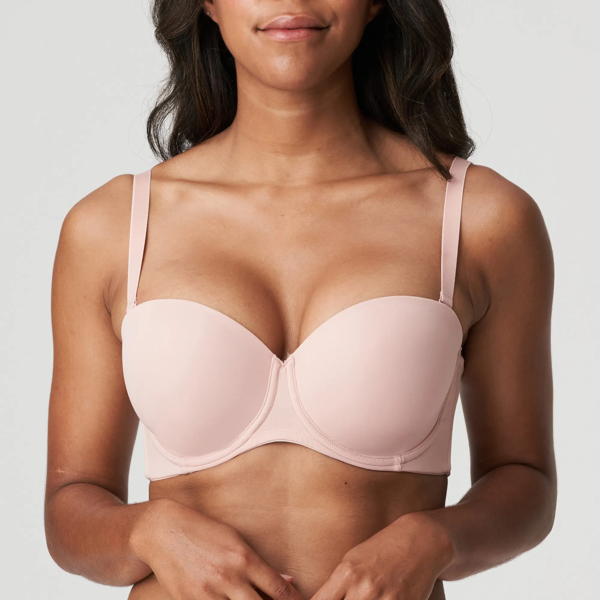 Figuras Padded Bra Strapless In Powder Rose - PrimaDonna