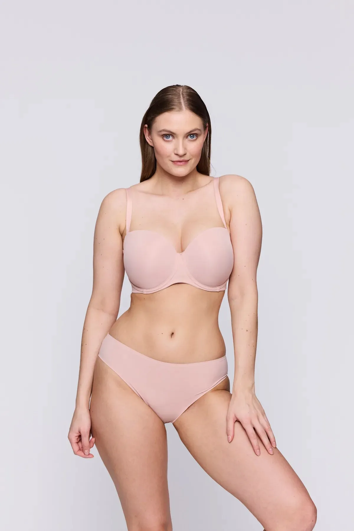 Figuras Padded Bra Strapless In Powder Rose - PrimaDonna