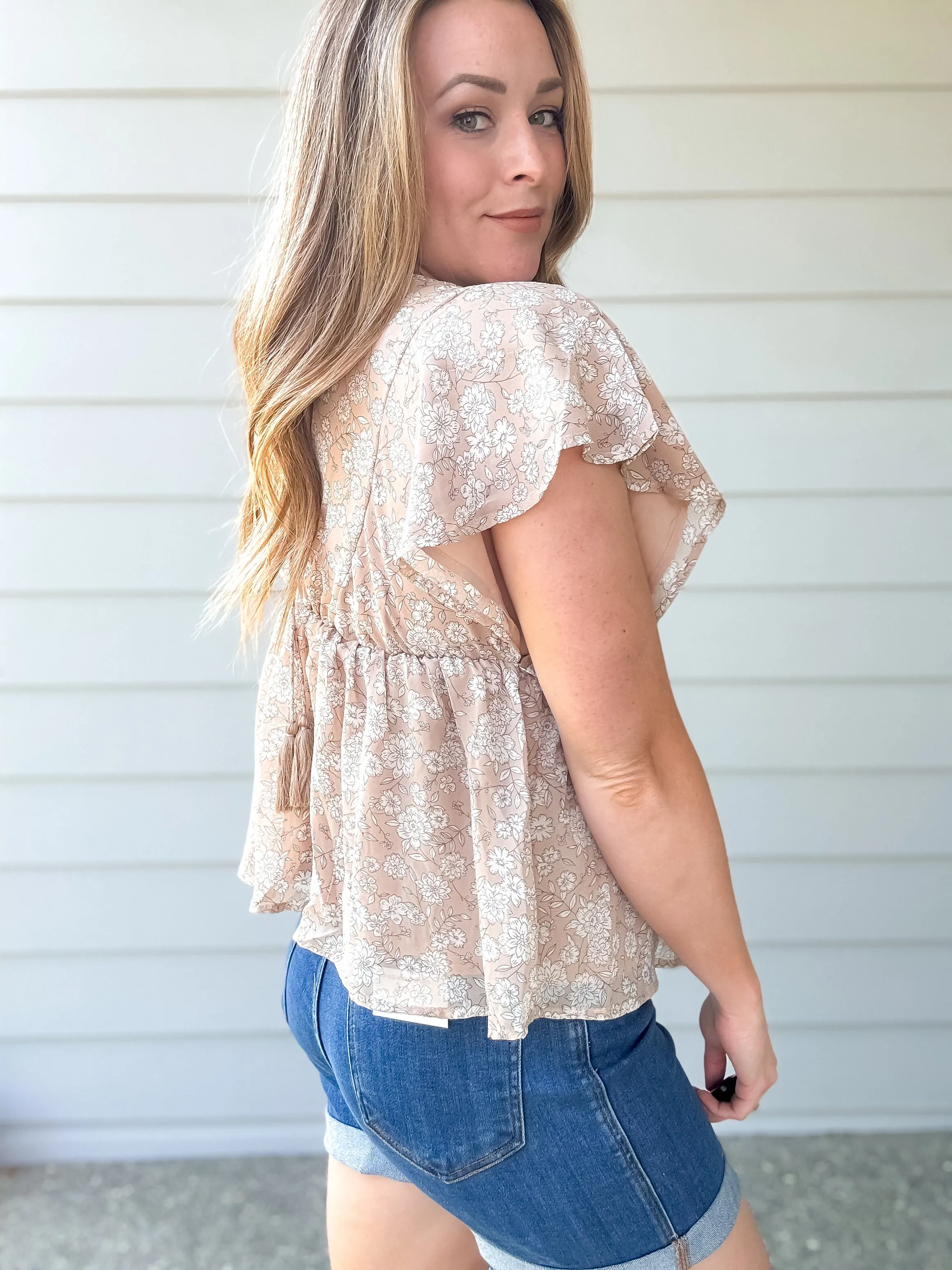 Flora Drape Blouse