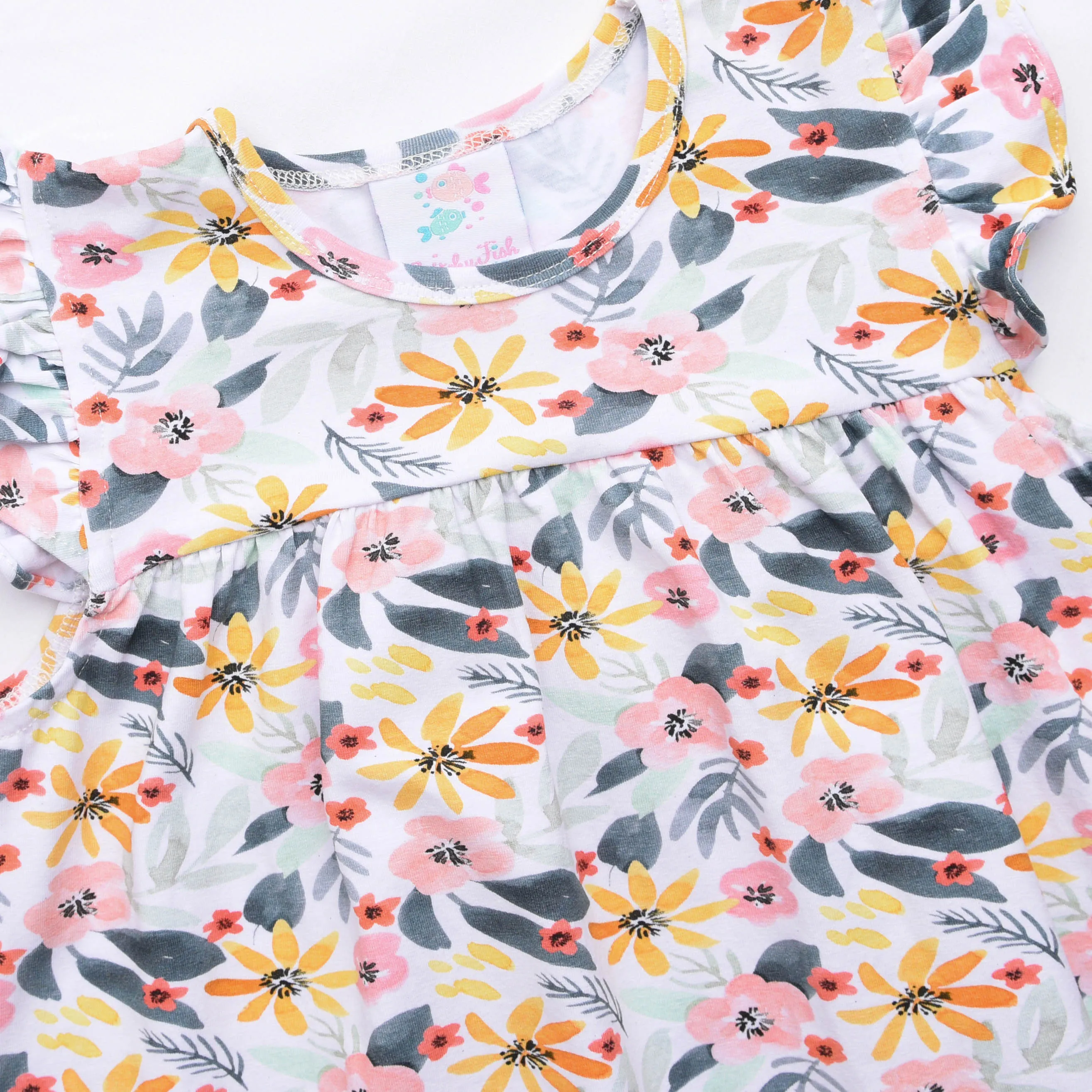 Flower Child Dress, Navy
