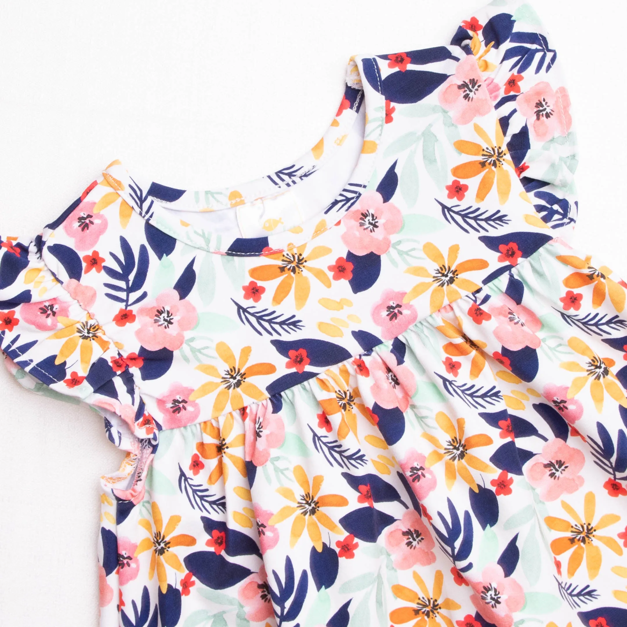 Flower Child Dress, Navy