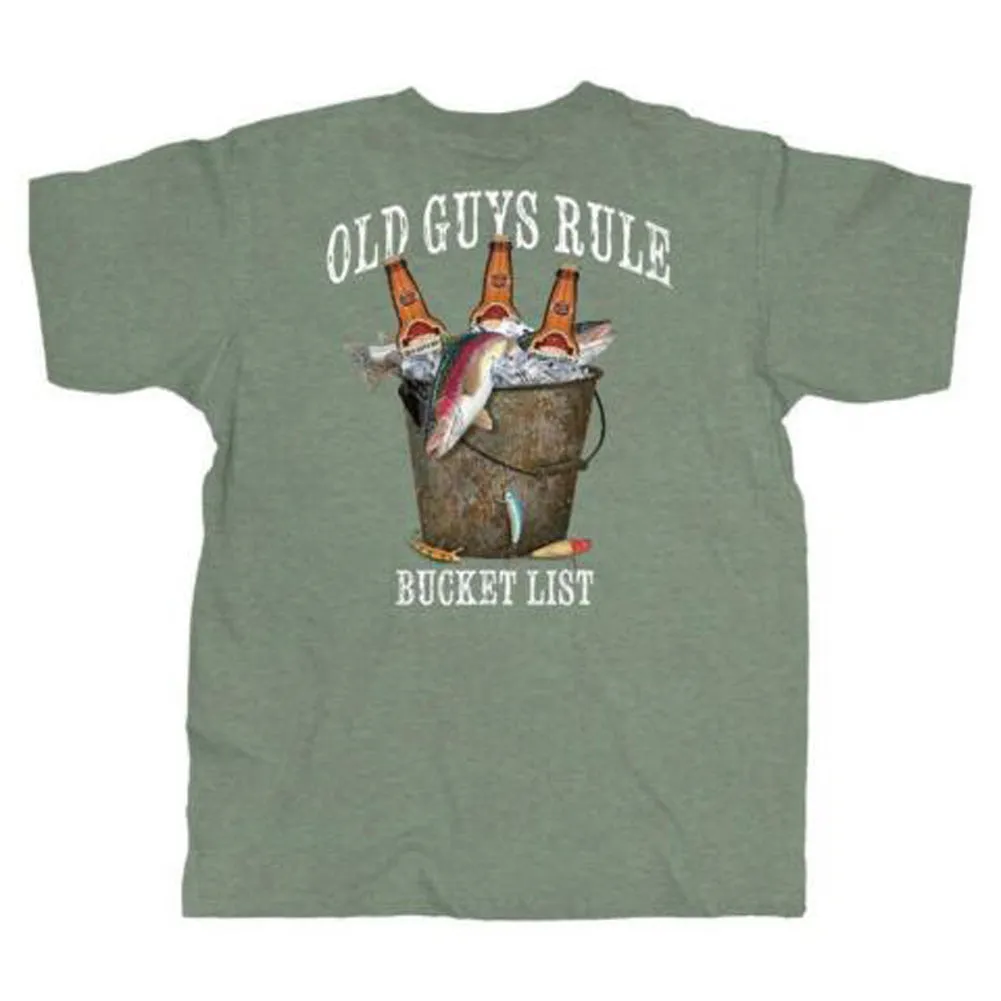 Fresh Bucket List T-Shirt - Heather Military Green - OG2093