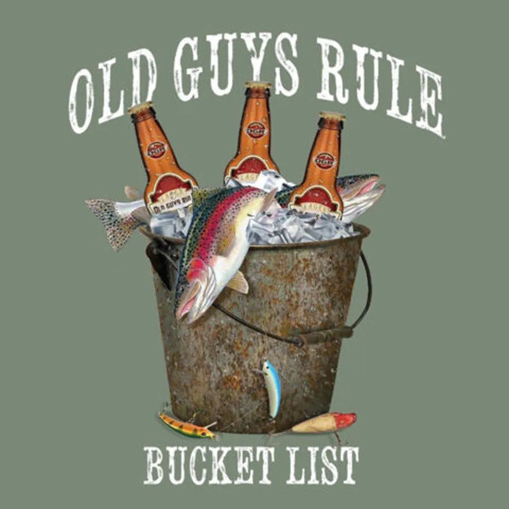 Fresh Bucket List T-Shirt - Heather Military Green - OG2093