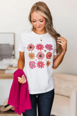 Fresh For Summer Graphic Tee- White
