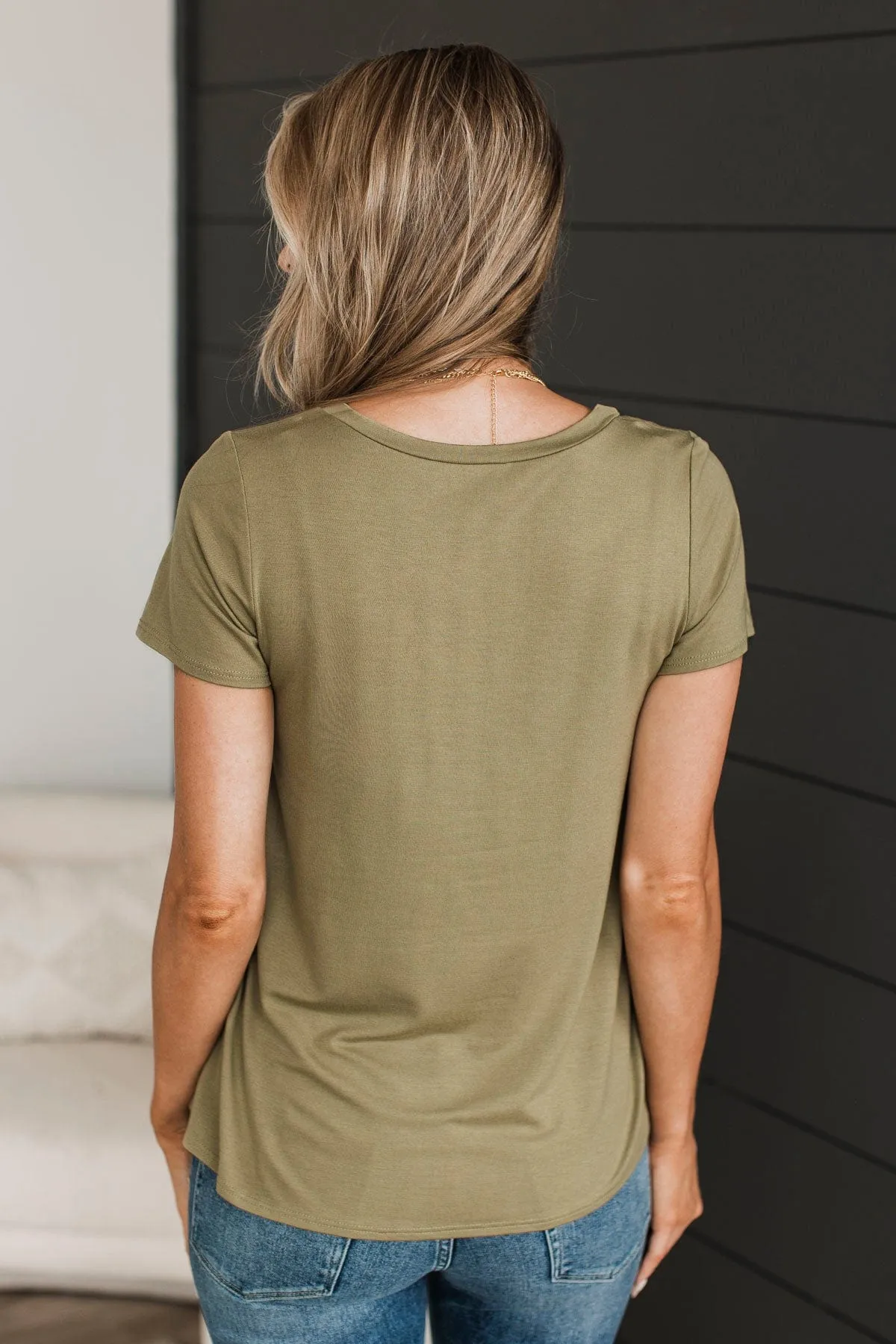 Fresh On The Scene Top- Olive