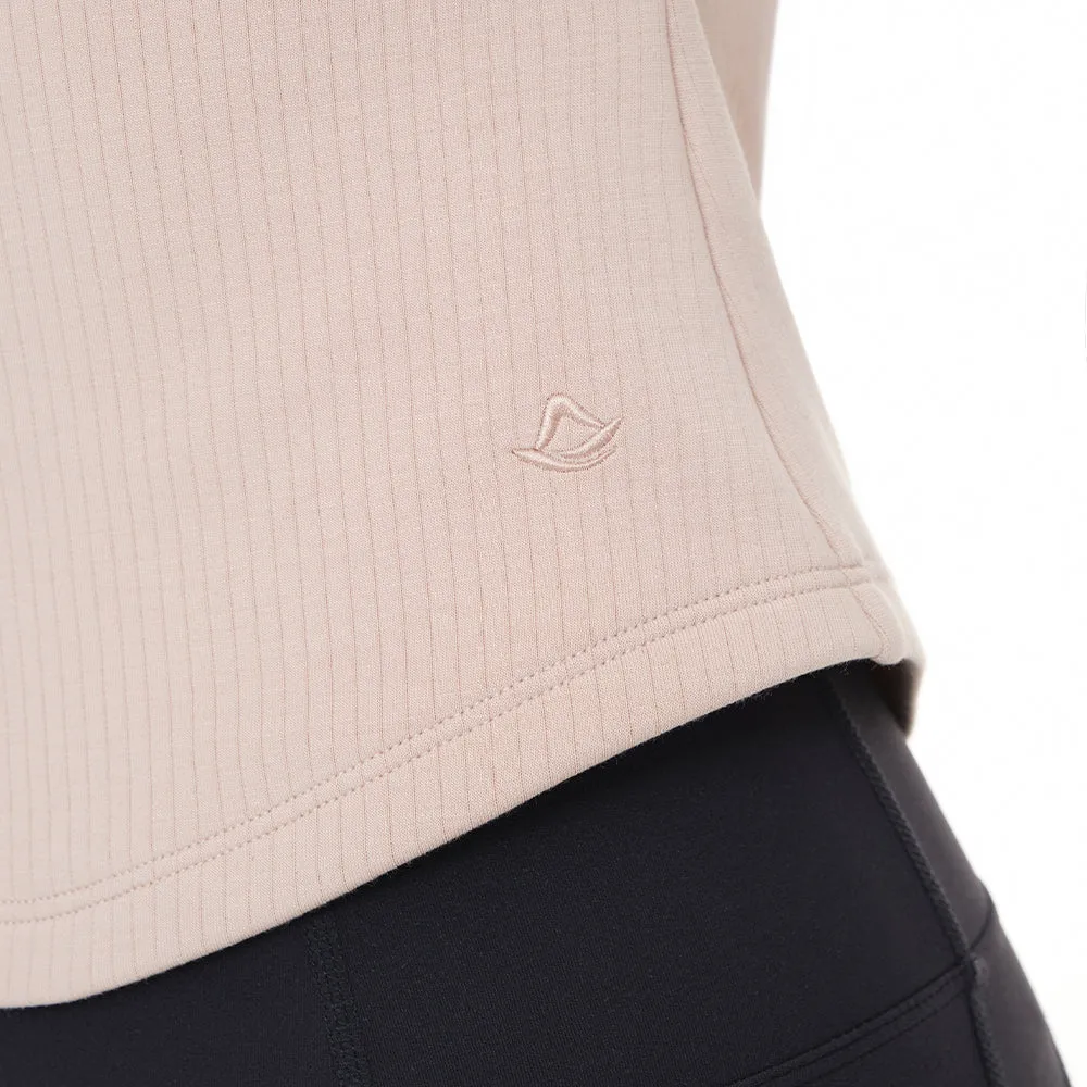Fresh Ribbed Wrap Short Sleeve