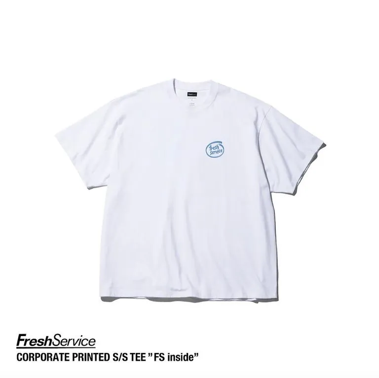 Fresh Service / CORPORATE PRINTED S/S TEE "FS inside - Blue