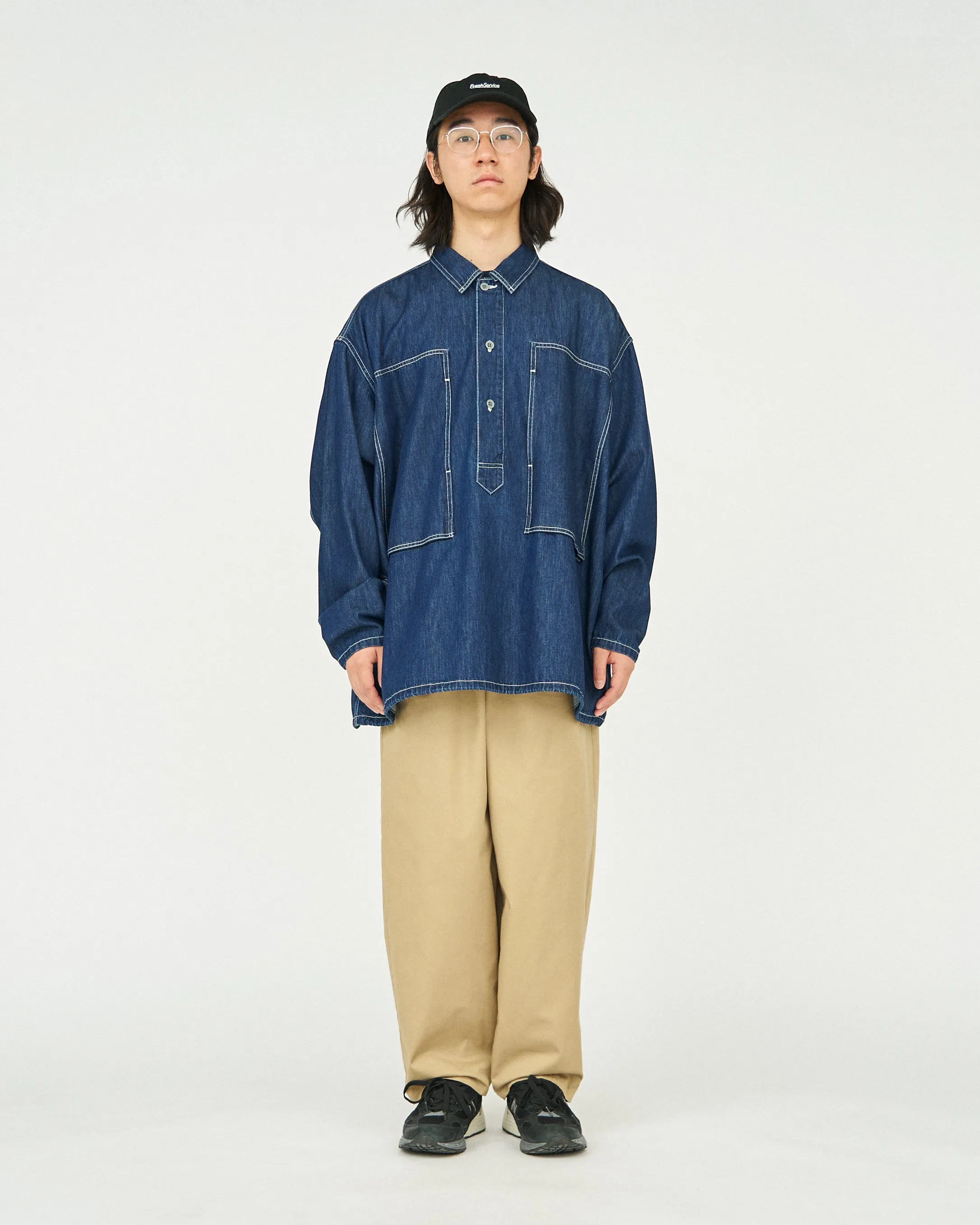 Fresh Service / Denim Pullover Shirt - One Wash