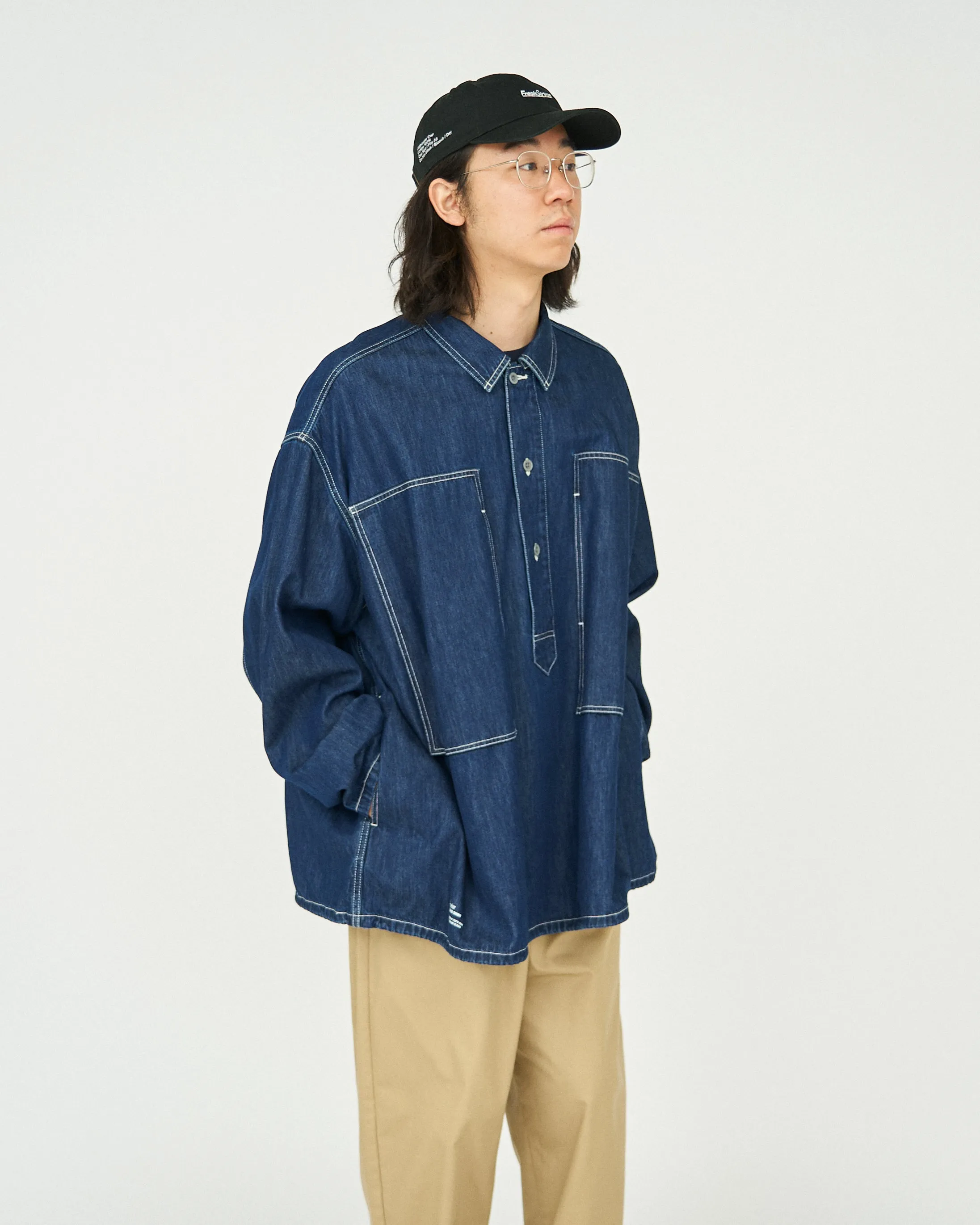 Fresh Service / Denim Pullover Shirt - One Wash
