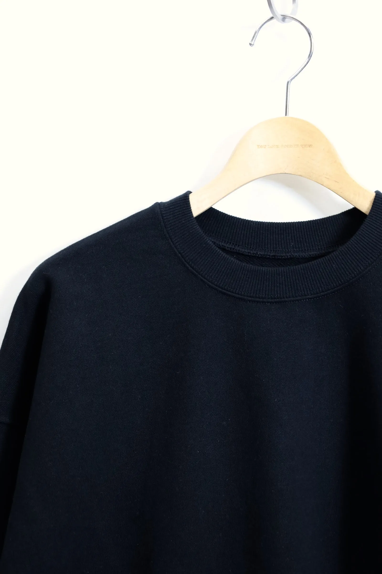 Fresh Service / LIGHT OZ CREW NECK SWEAT - Black