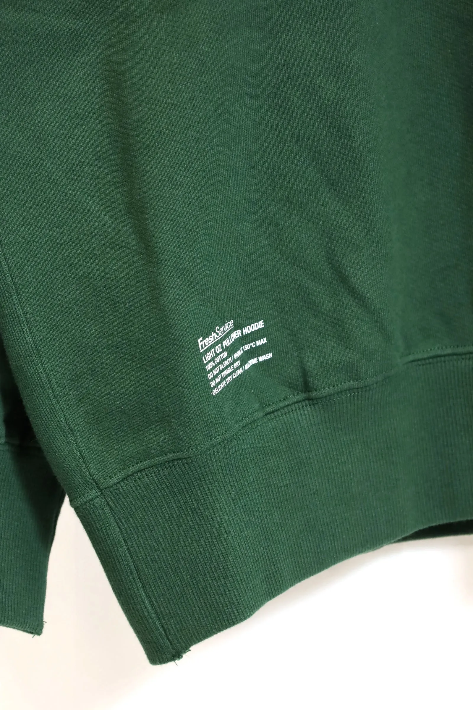 Fresh Service / LIGHT OZ PULLOVER HOODIE - Green