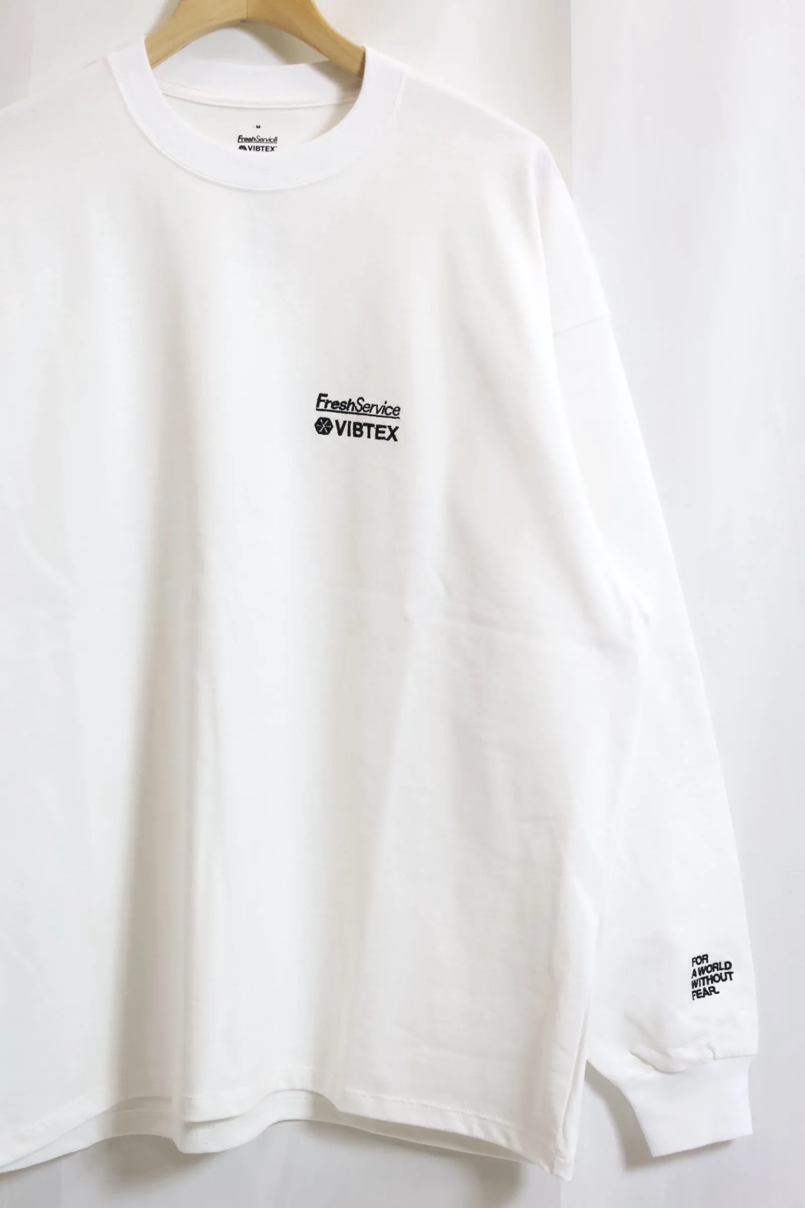 Fresh Service / VIBTEX for FreshService L/S CREW NECK TEE - White