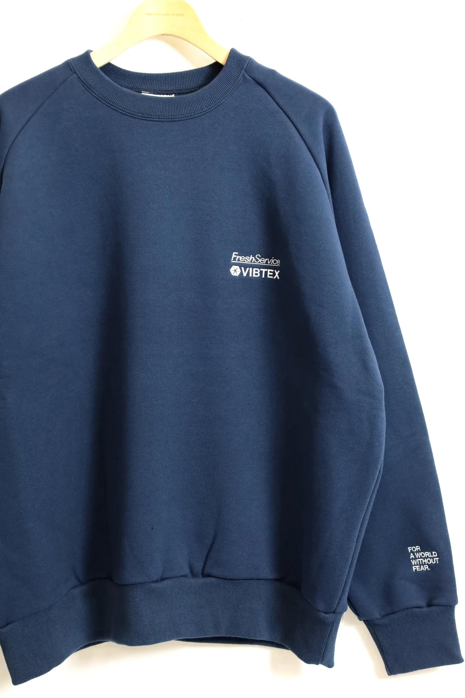 Fresh Service / VIBTEX for FreshService SWEAT CREW NECK PULLOVER - Navy