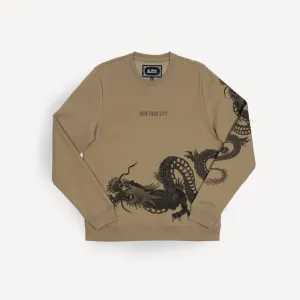 Gender Neutral Graphic Wraparound Crewneck Sweatshirt - Elmwood / New York City