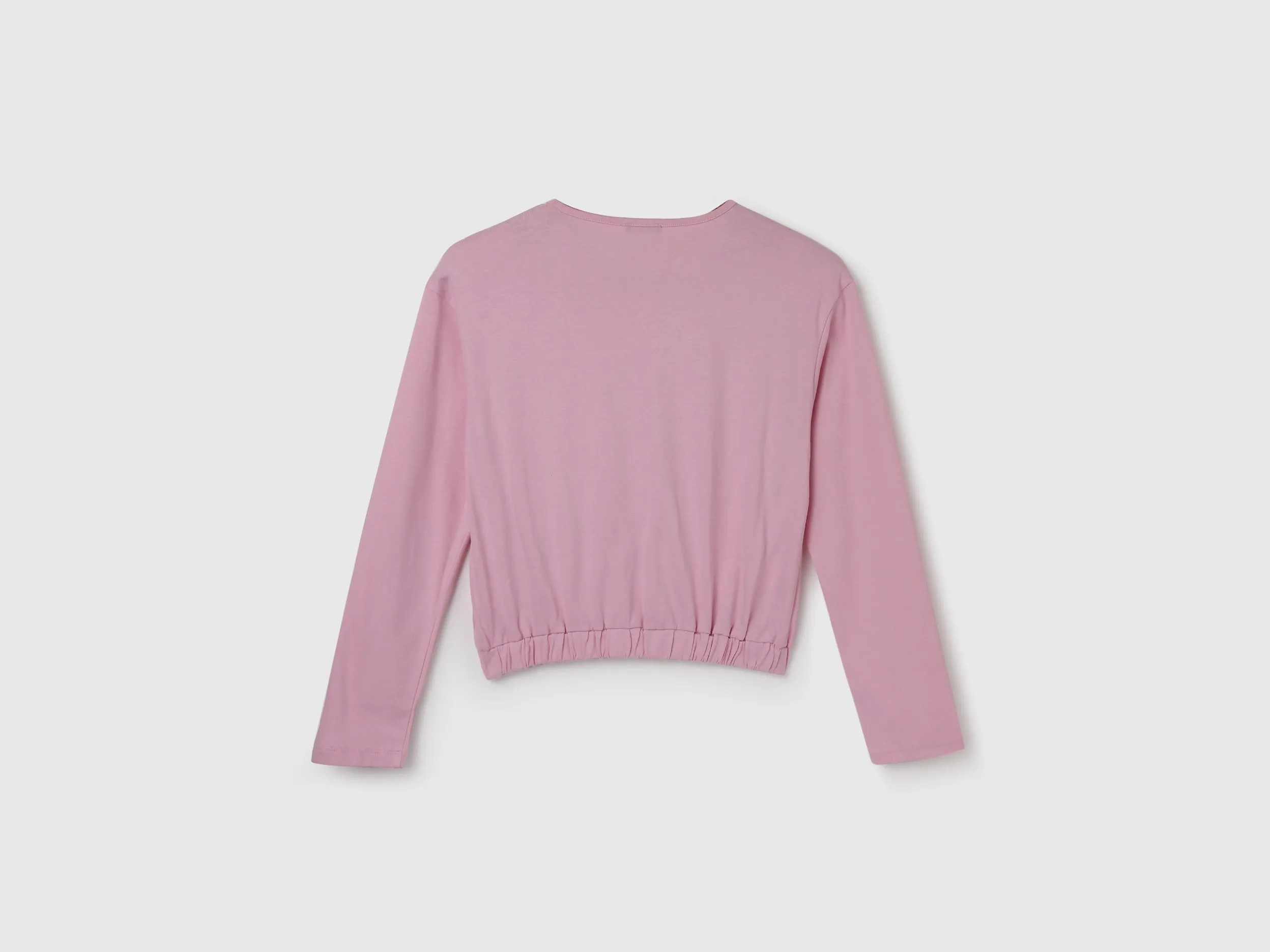 Girl's Regular Fit Round Neck Braided Tops