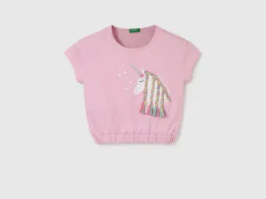 Girl's Regular Fit Round Neck Braided Tops