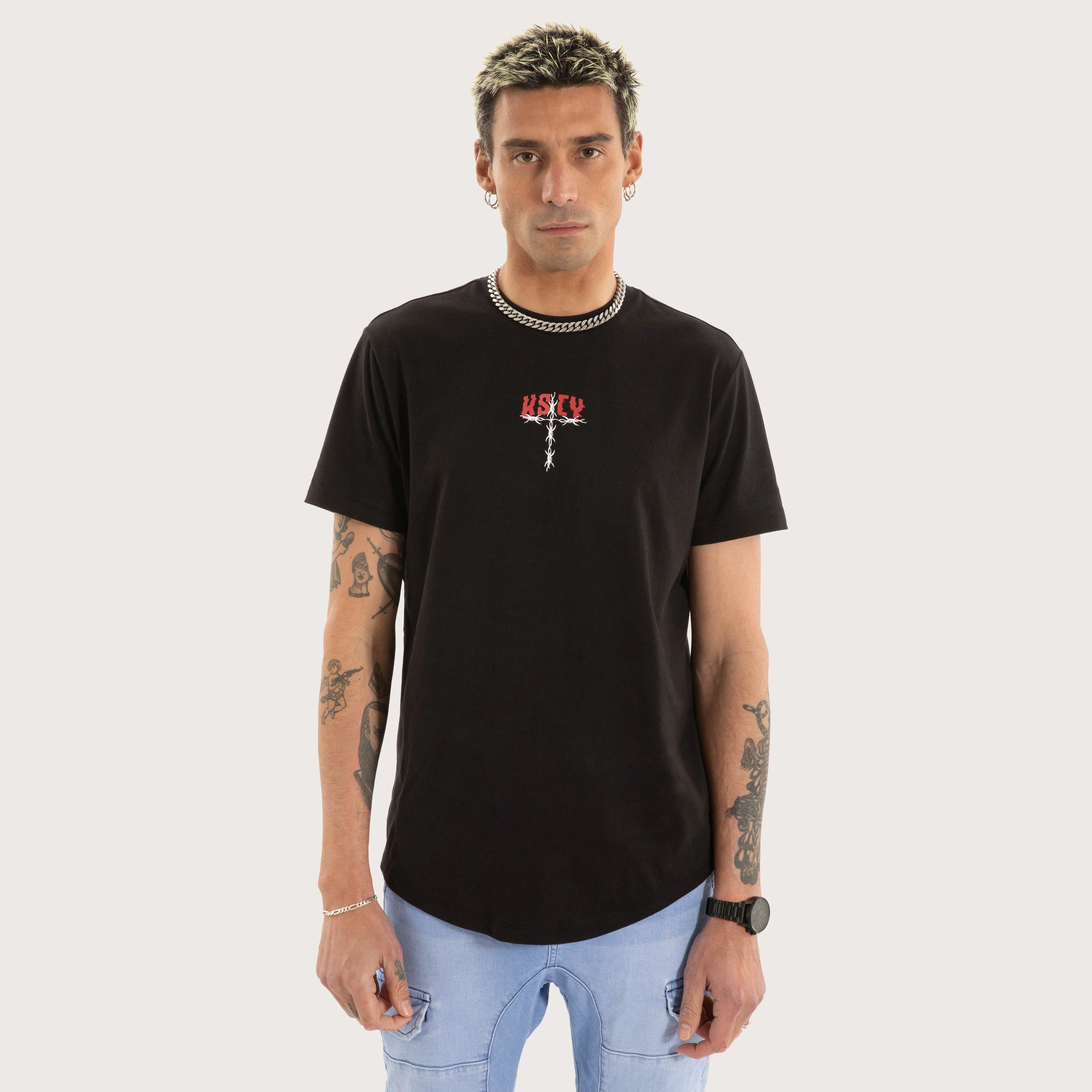 Glacier Dual Curved Tee Jet Black