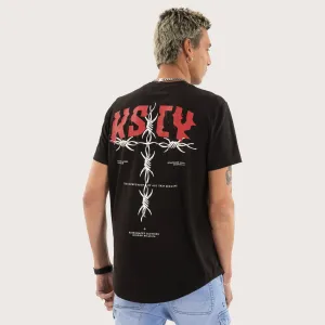 Glacier Dual Curved Tee Jet Black