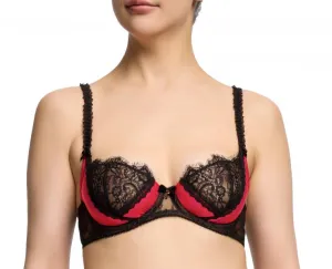 Glamcatcher Bra - Black/Runway Red -
