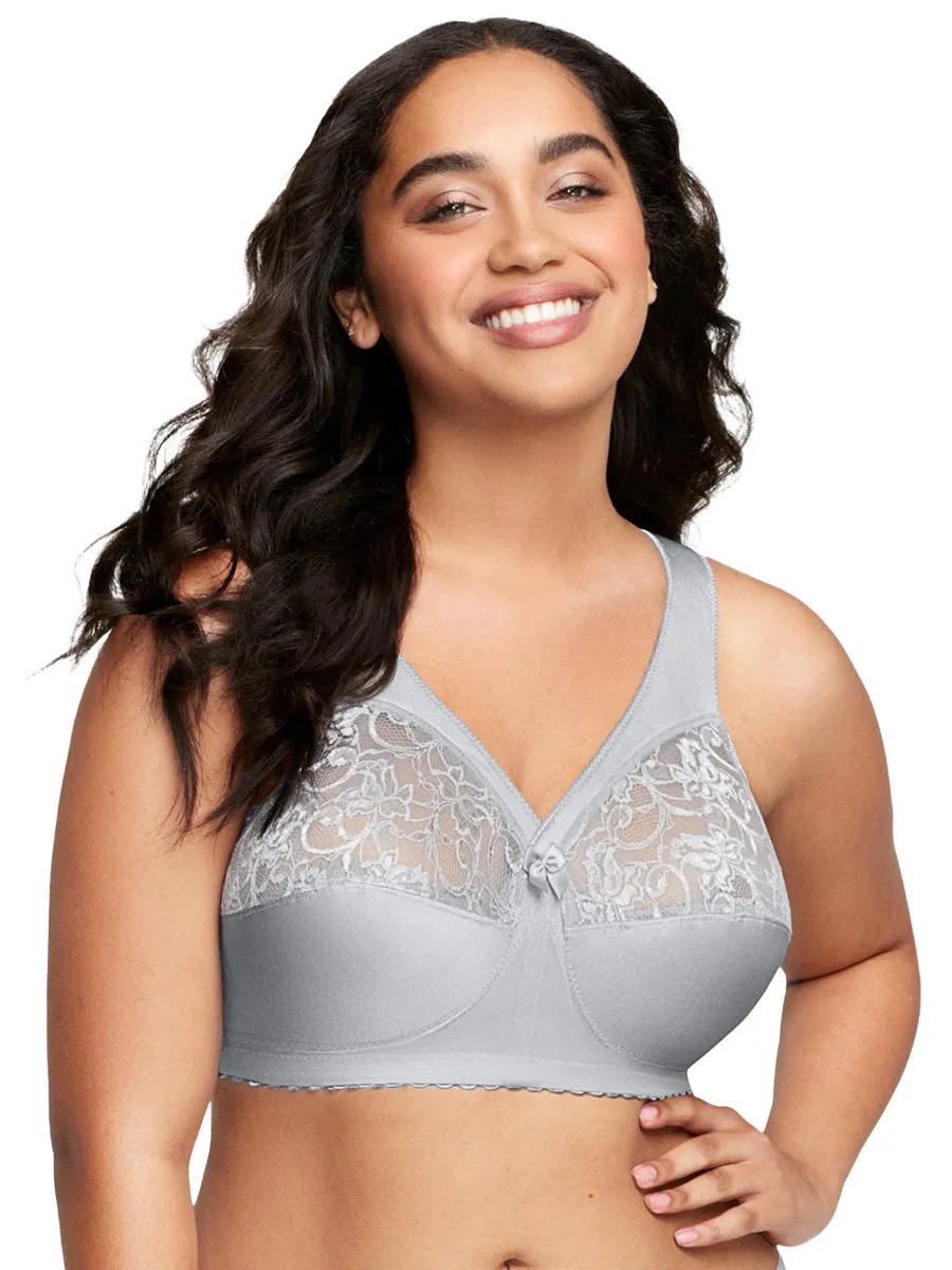 Glamorise Bra 1000 - Feel The Magic Wire-Free Support - Silver