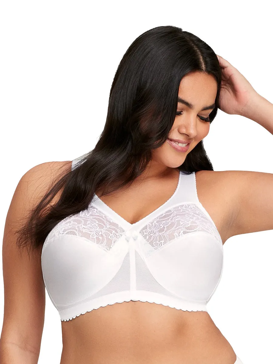 Glamorise Bra 1000 - Feel The Magic Wire-Free Support - White