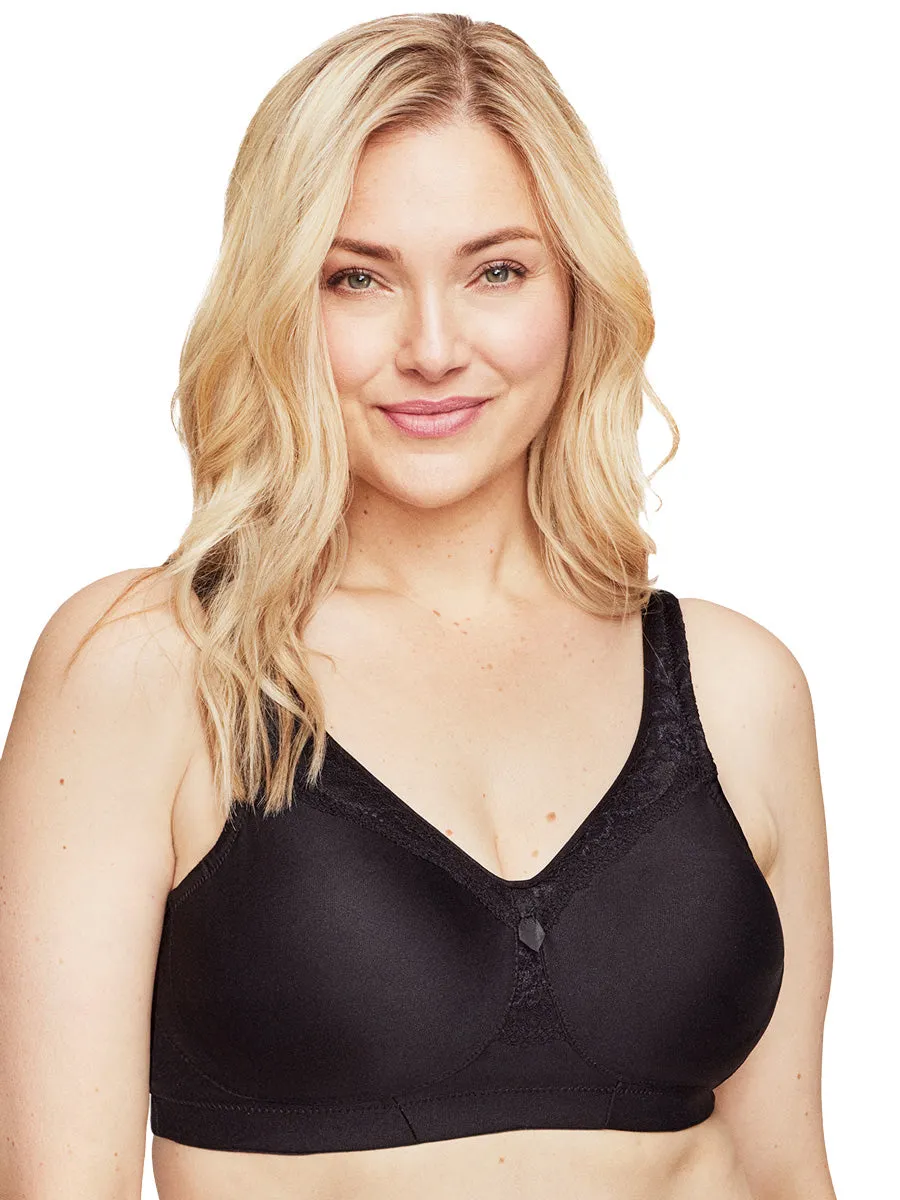 Glamorise Bra 1007 - MagicLift Seamless Everyday Bra - Black