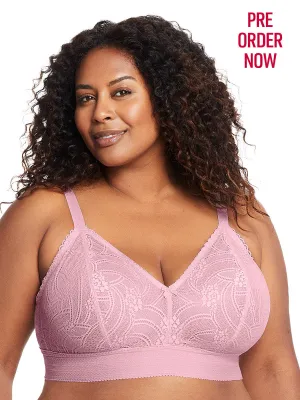 Glamorise Bra 7012 - Gramercy Luxe Lace Bralette - Mauve