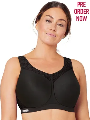 Glamorise Bra 9066 - High Impact Seamless Sports Bra - Black