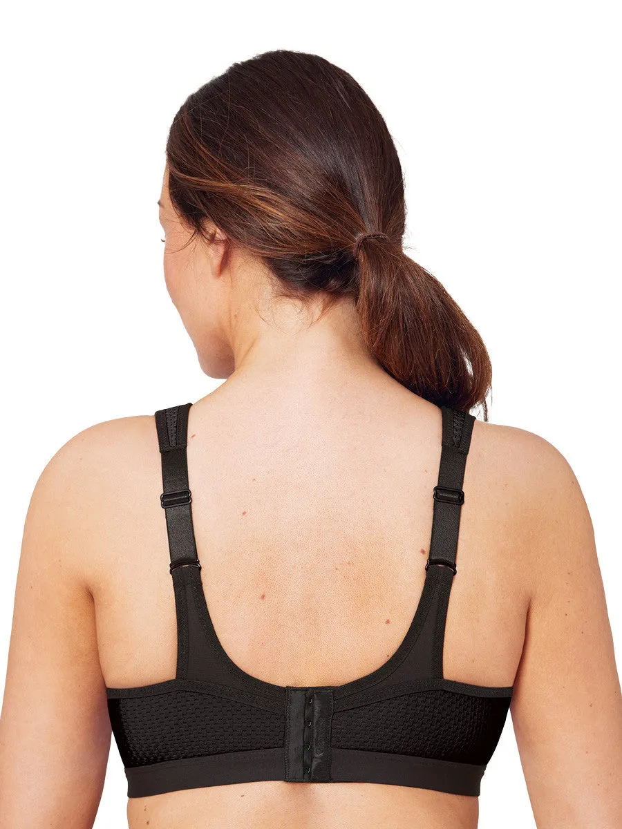 Glamorise Bra 9066 - High Impact Seamless Sports Bra - Black