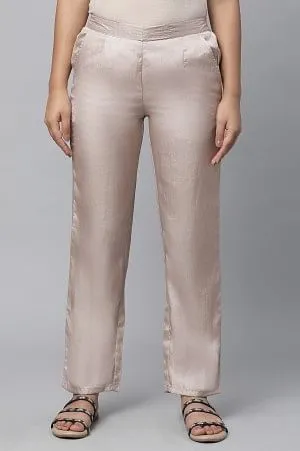 Gold Cuban Pants in Korean Satin